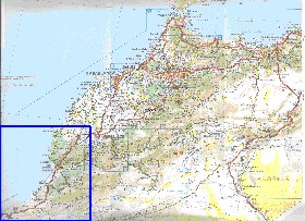 mapa de de estradas Marrocos em frances