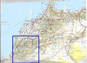 mapa de de estradas Marrocos em frances