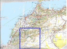 mapa de de estradas Marrocos em frances