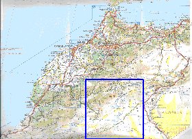 mapa de de estradas Marrocos em frances