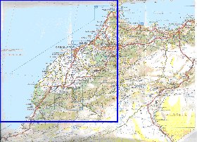 mapa de de estradas Marrocos em frances