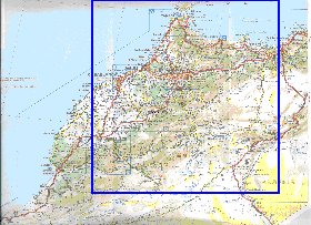 mapa de de estradas Marrocos em frances