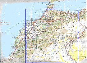 carte de des routes Maroc