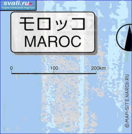 carte de des routes Maroc