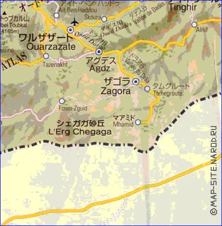 carte de des routes Maroc