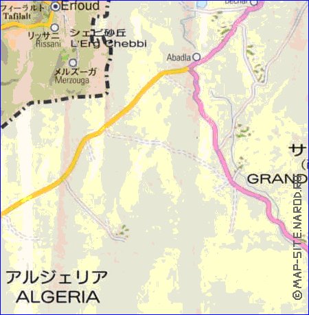 carte de des routes Maroc