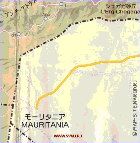 carte de des routes Maroc