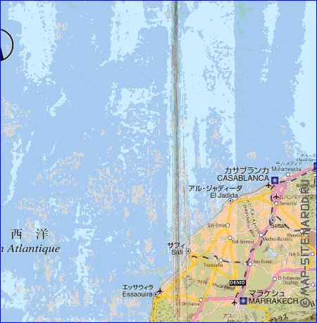 carte de des routes Maroc