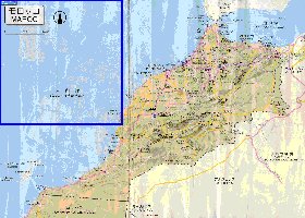 carte de des routes Maroc