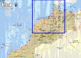 carte de des routes Maroc