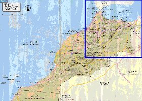 carte de des routes Maroc