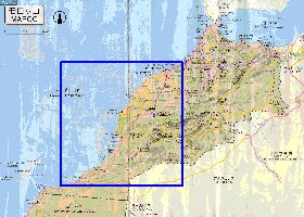 carte de des routes Maroc