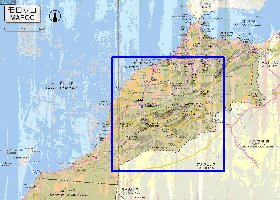 carte de des routes Maroc