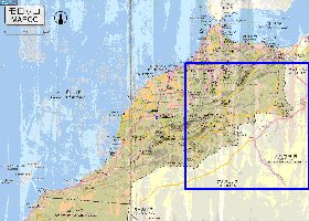 carte de des routes Maroc