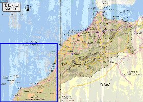 carte de des routes Maroc