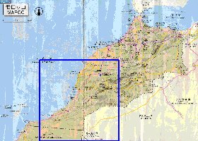 carte de des routes Maroc