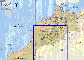 carte de des routes Maroc