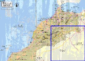 carte de des routes Maroc