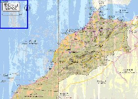 carte de des routes Maroc