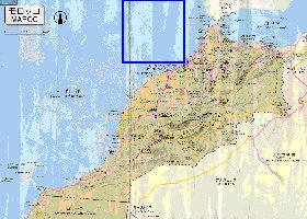 carte de des routes Maroc