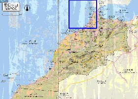 carte de des routes Maroc