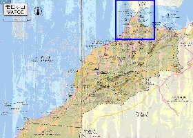 carte de des routes Maroc