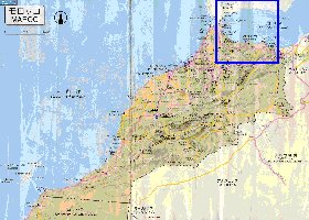 carte de des routes Maroc