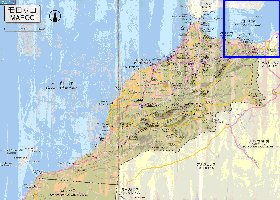 carte de des routes Maroc