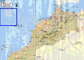 carte de des routes Maroc