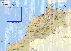 carte de des routes Maroc