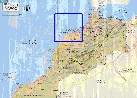 carte de des routes Maroc