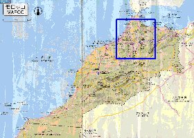 carte de des routes Maroc