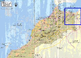 carte de des routes Maroc