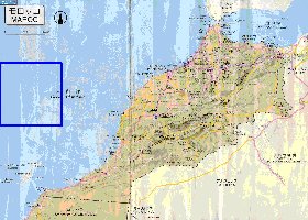 carte de des routes Maroc