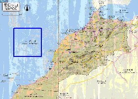 carte de des routes Maroc