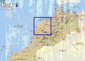 carte de des routes Maroc