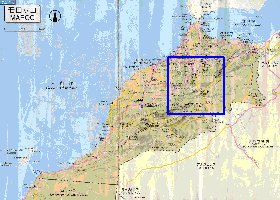 carte de des routes Maroc