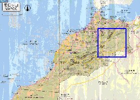 carte de des routes Maroc