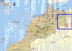 carte de des routes Maroc