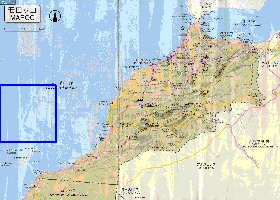 carte de des routes Maroc