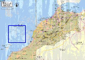 carte de des routes Maroc