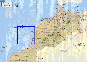 mapa de de estradas Marrocos