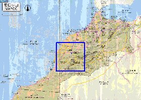 carte de des routes Maroc