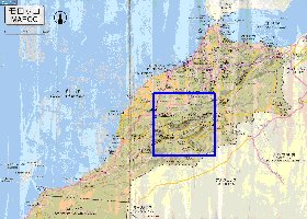 carte de des routes Maroc