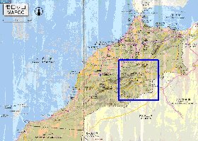 carte de des routes Maroc