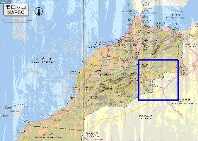 carte de des routes Maroc