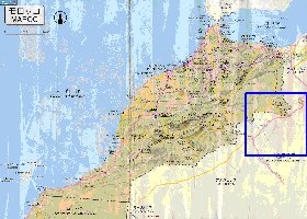 carte de des routes Maroc