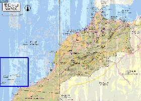 carte de des routes Maroc