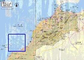 carte de des routes Maroc