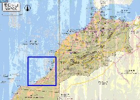 carte de des routes Maroc